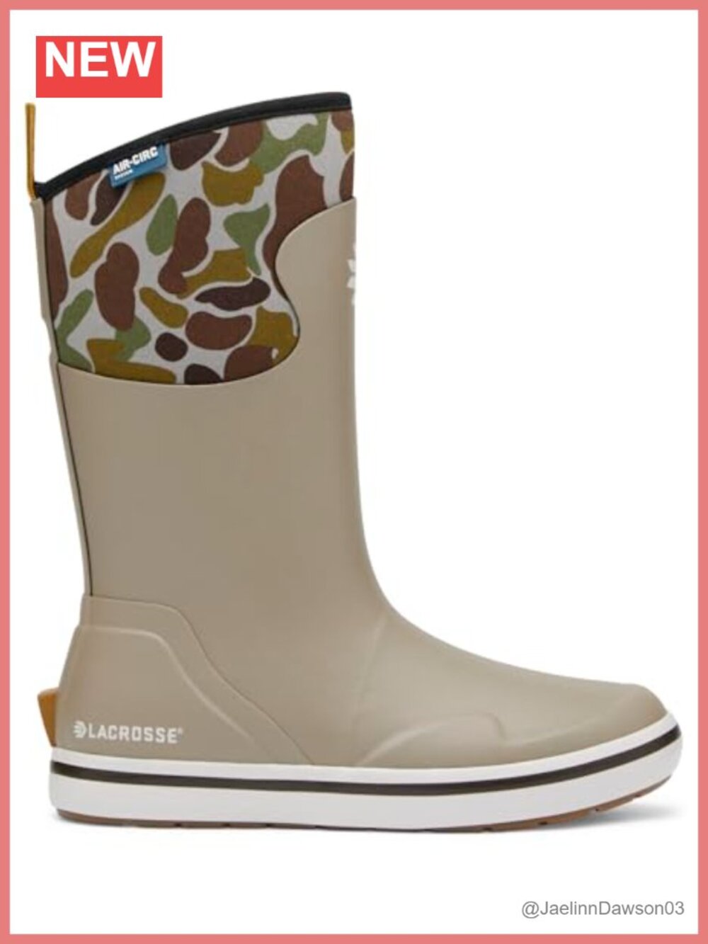 LaCrosse Alpha Deck 12" Waterproof Insulated Rain Boots Non-Slip Outdoor